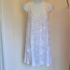 Swim Coverup - White Sleeveless Sz: XS